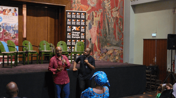 Emil Abossolo-Mbo à la soirée Deminton Solidarité