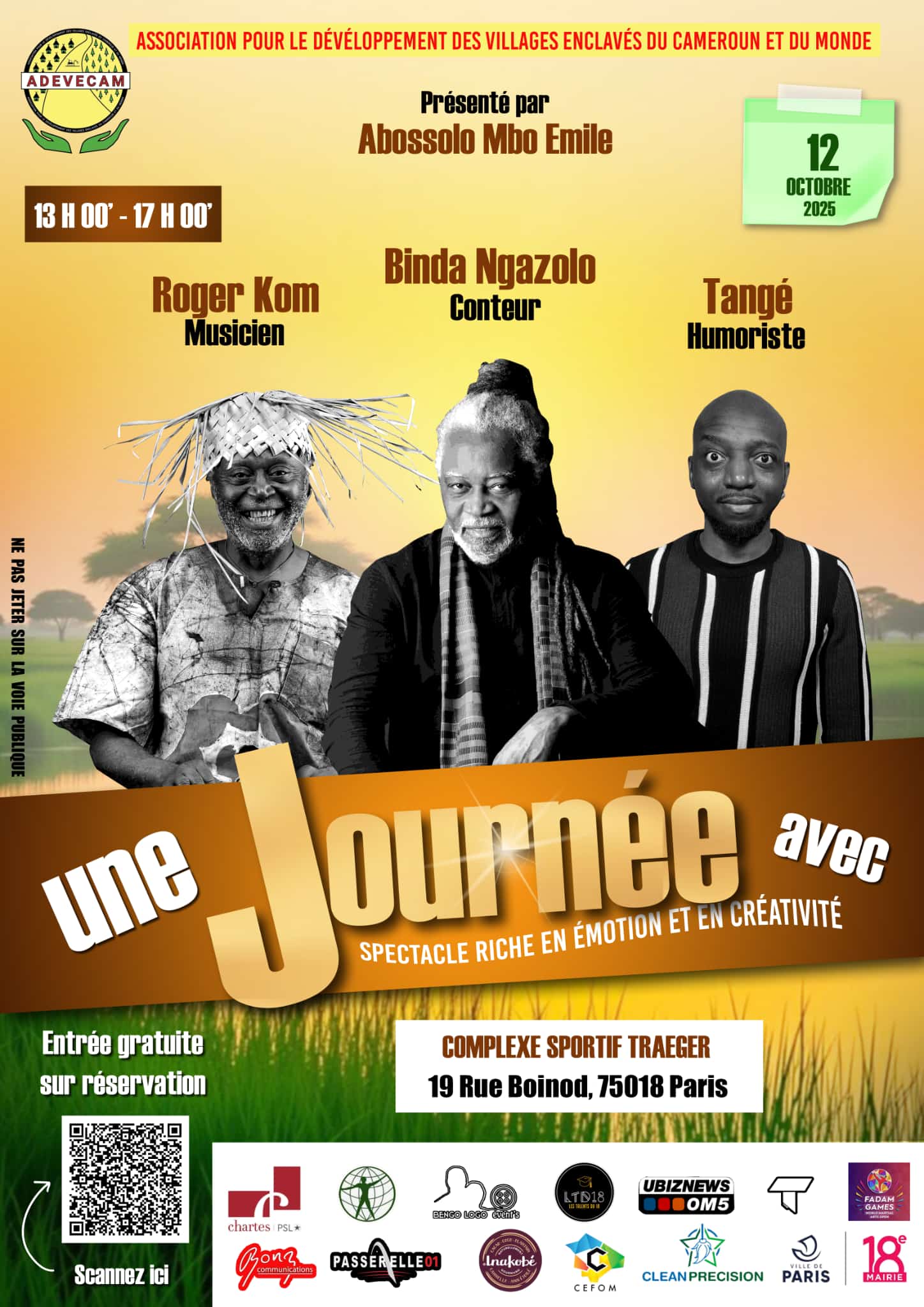 Journée de spectacles 12 octobre 2025